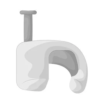 Illustration of cable clip Stock Illustration