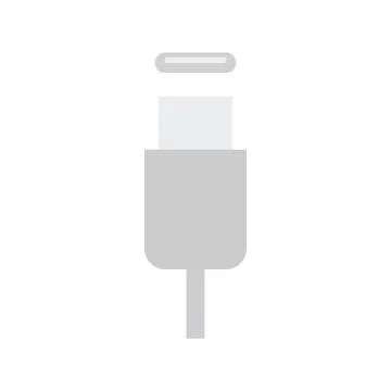 Illustration cable port usb plug white isolated unique Stock Illustration