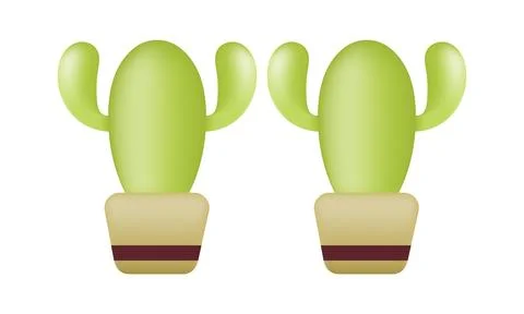 Illustration of a cactus tree with mesh technique Stock Illustration