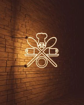 Illustration of cafe emblem Stock Illustration