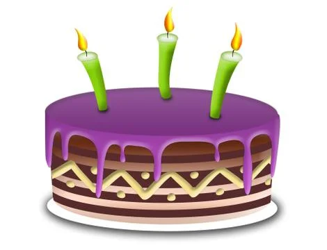 Illustration of cake Stock Illustration