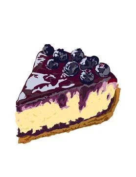 Illustration of cake Stock Illustration