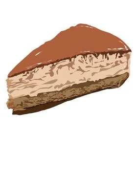 Illustration of cake Illustrazione stock