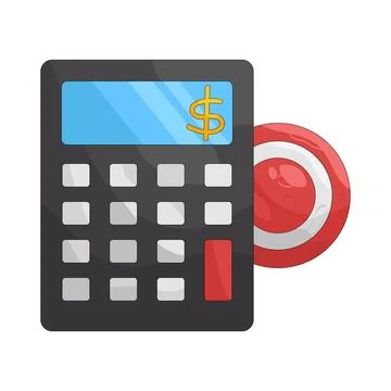 Illustration of Calculator Stock Illustration