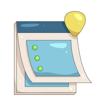 Illustration of calendar checklist Stock Illustration
