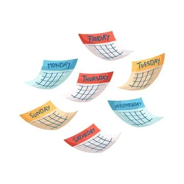 Illustration of calendar Stock Illustration