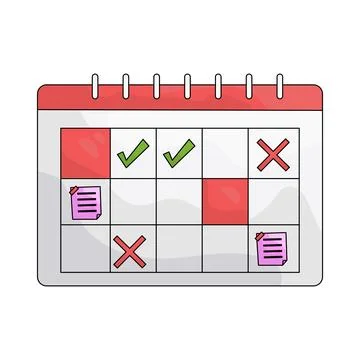 Illustration of calendar Stock Illustration