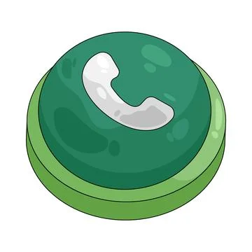 Illustration of call button Stock Illustration