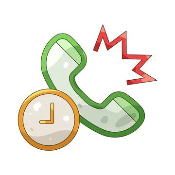 Illustration of call 스톡 일러스트