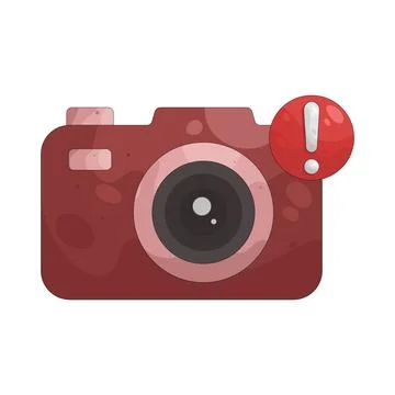 Illustration of camera alert イラスト素材