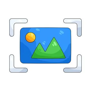 Illustration of Camera focus Stock Illustration