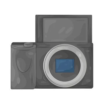 Illustration of camera Illustrazione stock