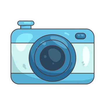 Illustration of camera Illustrazione stock