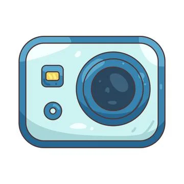 Illustration of camera Illustrazione stock