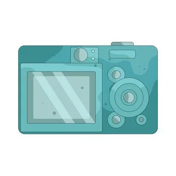 Illustration of camera Illustrazione stock