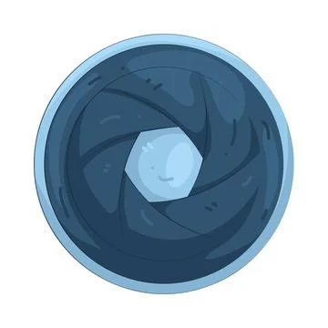 Illustration of camera lens Stock Illustration