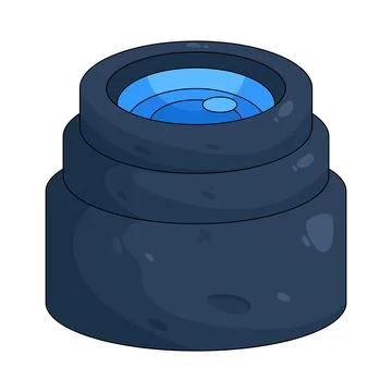 Illustration of camera lens Stock Illustration