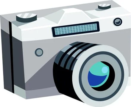 Illustration of camera, with white background vector-eps Stock Illustration