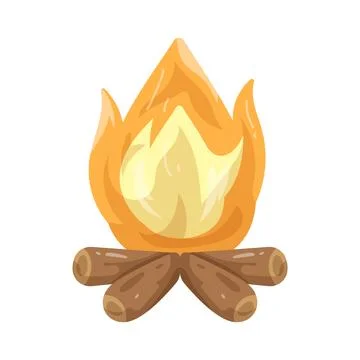 Illustration of campfire Stock Illustration
