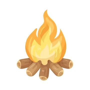 Illustration of campfire Stock Illustration