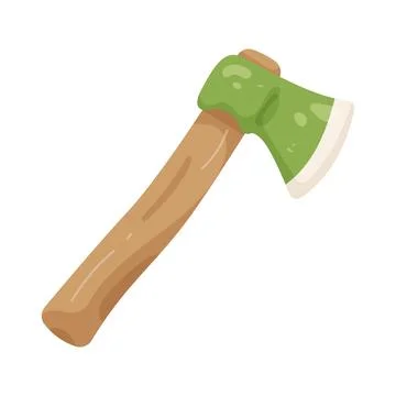Illustration of camping axe Stock Illustration