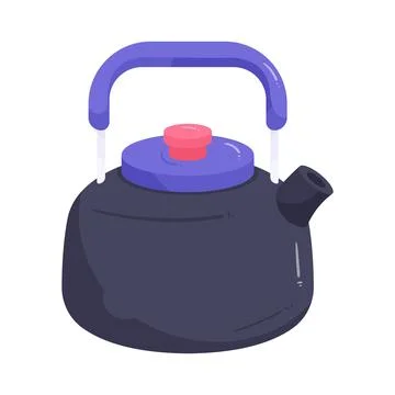 Illustration of camping kettle Stock Illustration