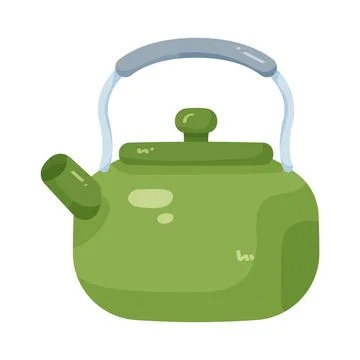Illustration of camping kettle Stock Illustration
