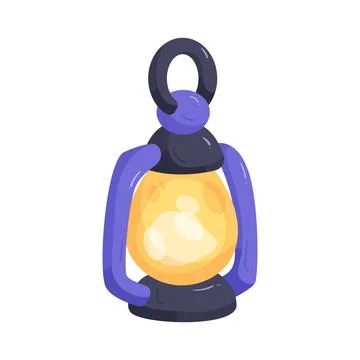 Illustration of camping lantern Stock Illustration