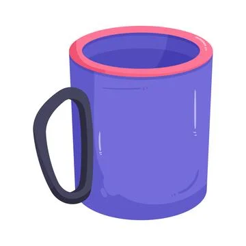 Illustration of camping mug Stock Illustration