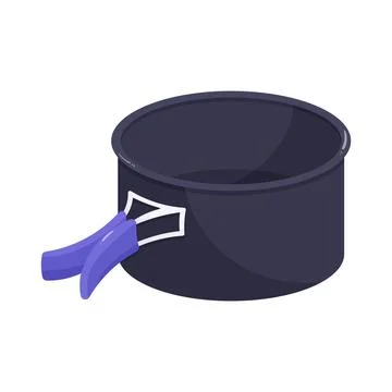 Illustration of camping pot Stock Illustration