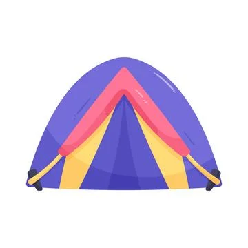 Illustration of camping tent Stock Illustration