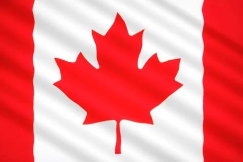 Illustration of Canada flag Stock Illustration