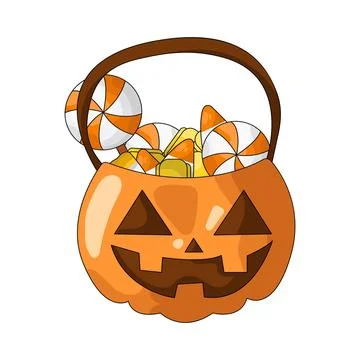 Illustration of candy basket Stock Illustration