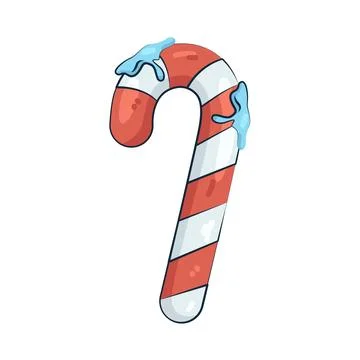 Illustration of candy cane Illustrazione stock
