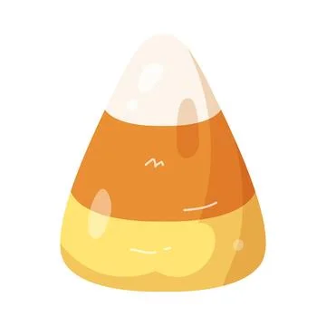 Illustration of Candy corn Illustrazione stock