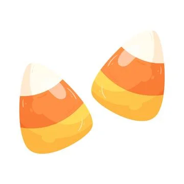 Illustration of Candy corn Illustrazione stock