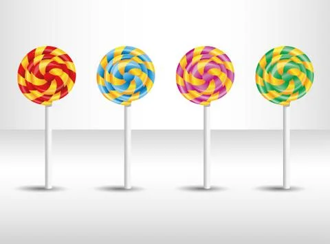  illustration with candy. Stock Illustration