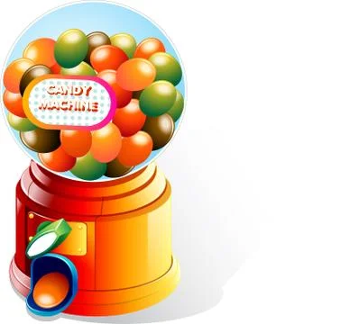 Illustration of candy machine, with white background vector-eps Stock Illustration