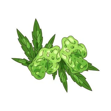 Illustration of Cannabis candy Ilustração Stock