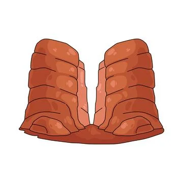 Illustration of canyon Stock-Illustration