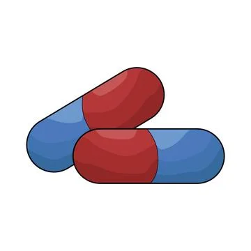 Illustration of Capsule Stock Illustration