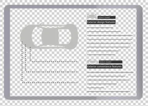 Illustration of car specification form Stock Illustration