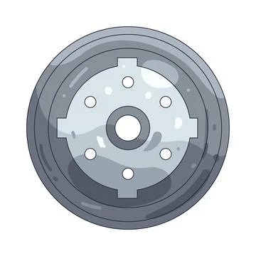 Illustration of car wheel Stock Illustration