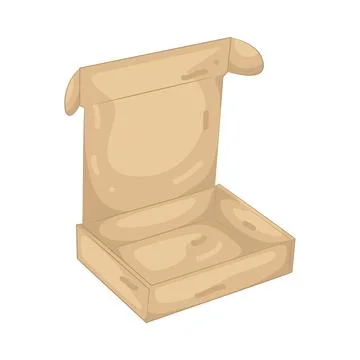Illustration of cardboard box 스톡 일러스트