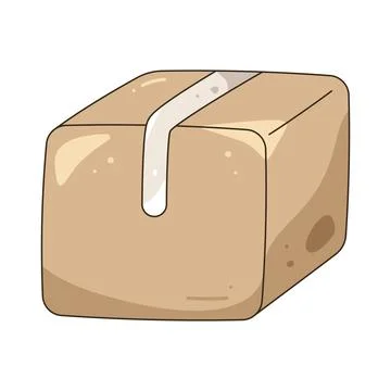 Illustration of cardboard box Stock Illustration