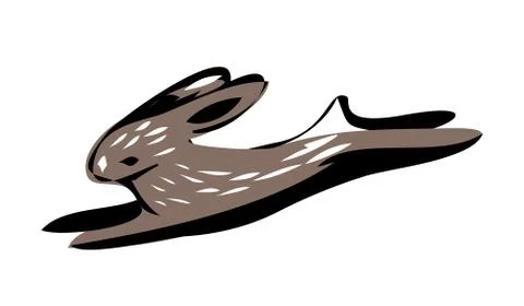 Illustration of  Cartoon rabbit Stock Illustration