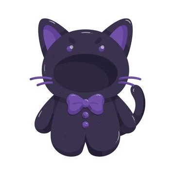 Illustration of cat costume Ilustración de archivo