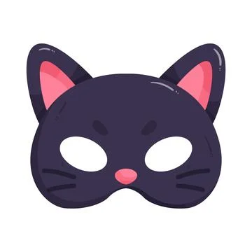 Illustration of cat mask Ilustración de archivo