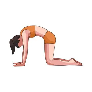 Illustration of Cat pose Stock Illustration
