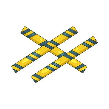 Illustration of Caution tape Stock Illustration